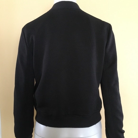 Brandy Melville Maty Black Bomber Jacket - Picture 5 of 6